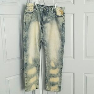 Men's acid washed jeans 40x34